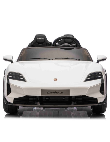 Porsche Taycan Turbo S Elbil til børn 21,6V – Hvid
