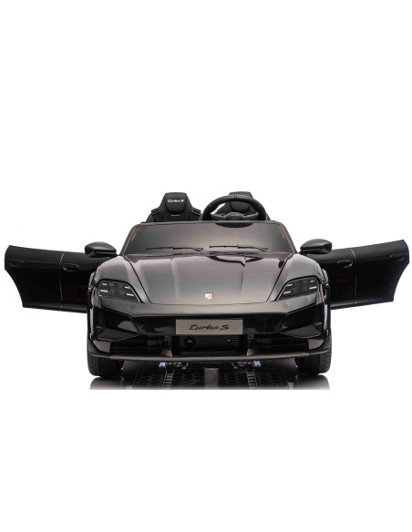 Porsche Taycan Turbo S Elbil til børn 21,6V – Sort