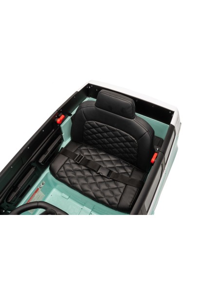 VW ID Buzz Elbil Til børn 22,2V m/Gummihjul, Lædersæde 2.4G