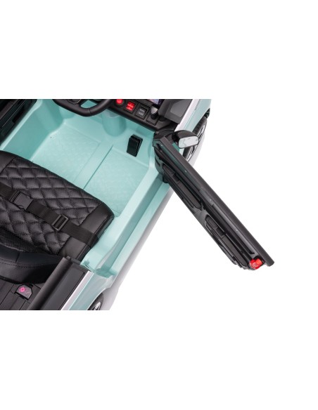 VW ID Buzz Elbil Til børn 22,2V m/Gummihjul, Lædersæde 2.4G