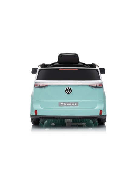 VW ID Buzz Elbil Til børn 22,2V m/Gummihjul, Lædersæde 2.4G
