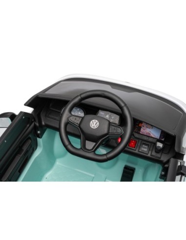 VW ID Buzz Elbil Til børn 22,2V m/Gummihjul,...