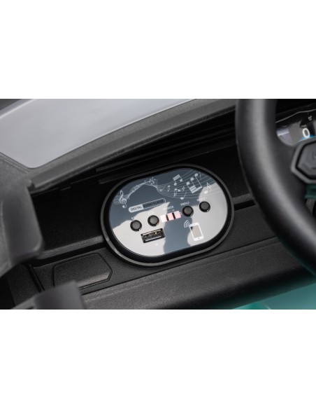 VW ID Buzz Elbil Til børn 22,2V m/Gummihjul, Lædersæde 2.4G