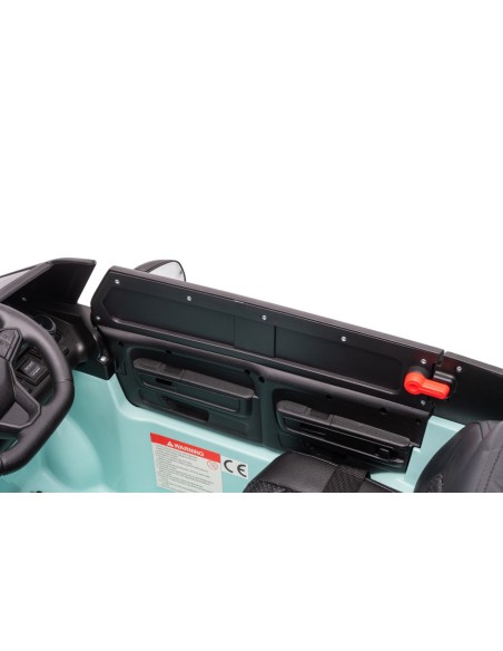 VW ID Buzz Elbil Til børn 22,2V m/Gummihjul, Lædersæde 2.4G