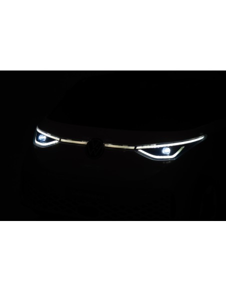 VW ID Buzz Elbil Til børn 22,2V m/Gummihjul, Lædersæde 2.4G