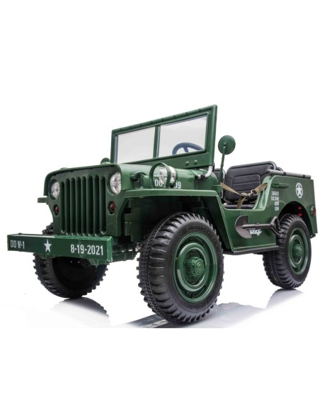 Army Classic Adventure XXL m/3 sæder + 4x24V Motor + Gummihjul