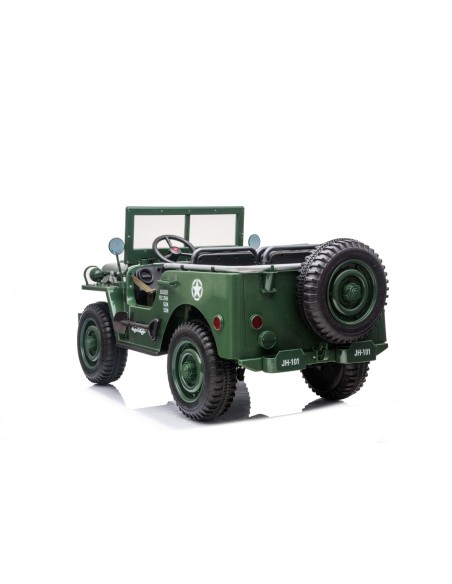 Army Classic Adventure XXL m/3 sæder + 4x24V Motor + Gummihjul