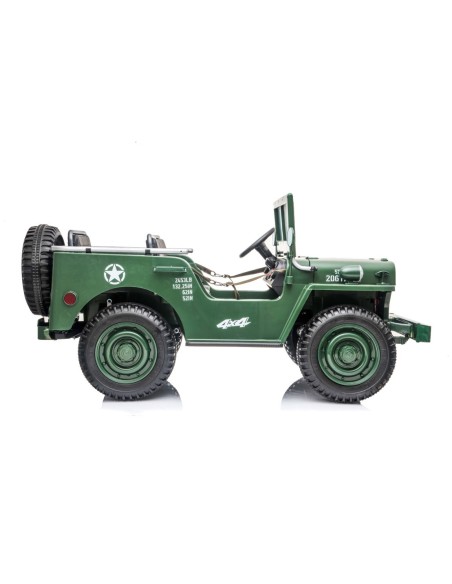 Army Classic Adventure XXL m/3 sæder + 4x24V Motor + Gummihjul