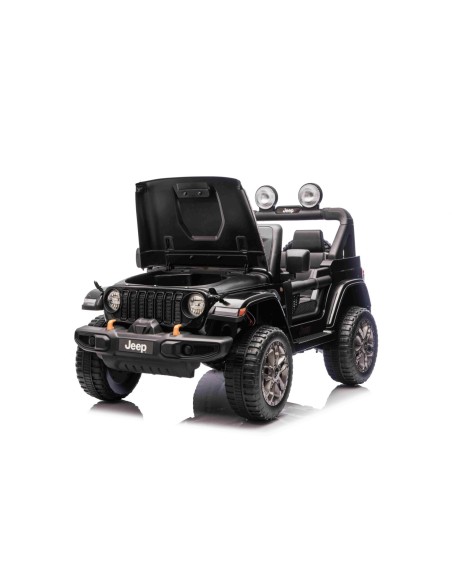 Jeep Wrangler Rubicon Elbil Til børn 21,6V m/Lædersæde, Gummihjul