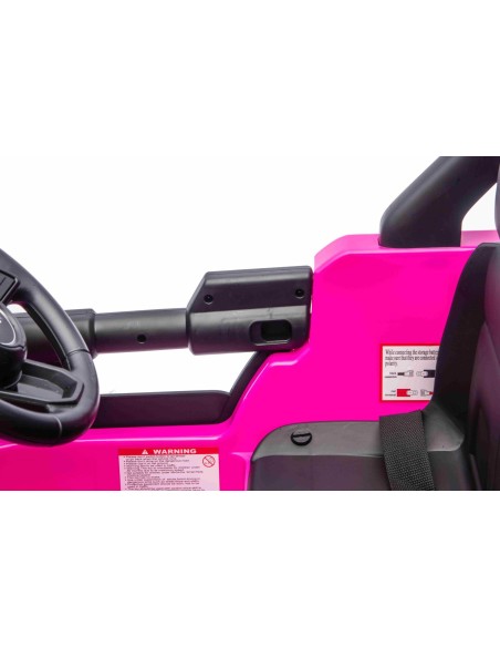 Jeep Wrangler Rubicon Elbil Til børn 21,6V m/Lædersæde, Gummihjul Pink
