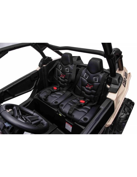 Can-Am Maverick UTV til 2 Børn m/Lithium + 4x24V Motorer + Gummihjul