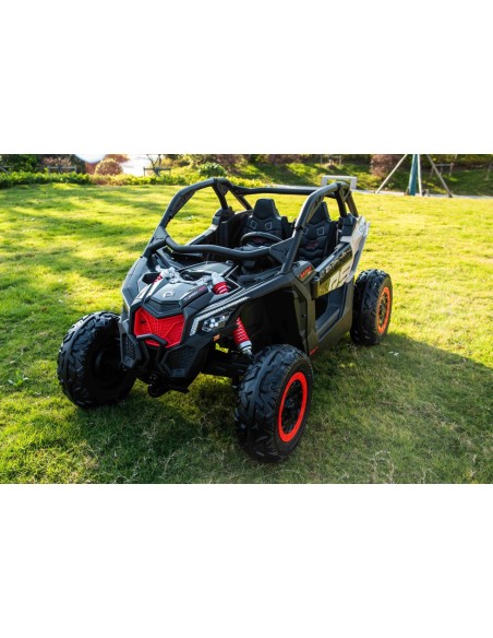 Can-Am Maverick UTV til 2 Børn m/Lithium + 4x24V Motorer + Gummihjul
