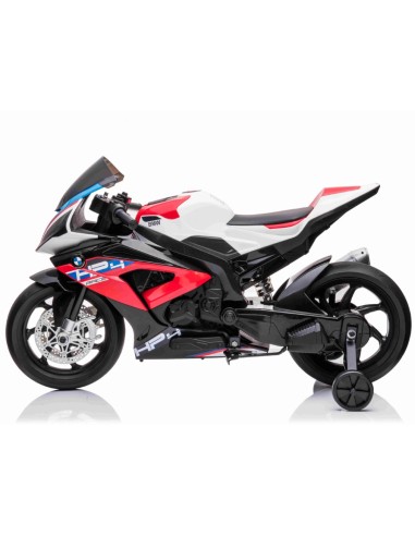 BMW HP4 EL Motorcykel XL til børn 12V Lithium, Rød