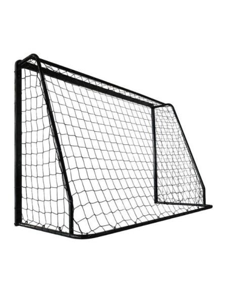RASK Fodboldmål 240 x 160 cm sort stål med dobbelt overlægger