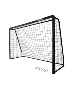 RASK Fodboldmål 300 x 200 cm sort stål med dobbelt...