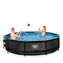 Wood pool ø360x76cm med dome og filterpumpe - Exit Wood pool ø360x76cm med dome og filterpumpe - Exit