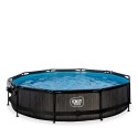Wood pool ø360x76cm med dome og filterpumpe - Exit Wood pool ø360x76cm med dome og filterpumpe - Exit