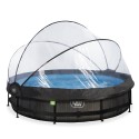 Wood pool ø360x76cm med dome og filterpumpe - Exit Wood pool ø360x76cm med dome og filterpumpe - Exit