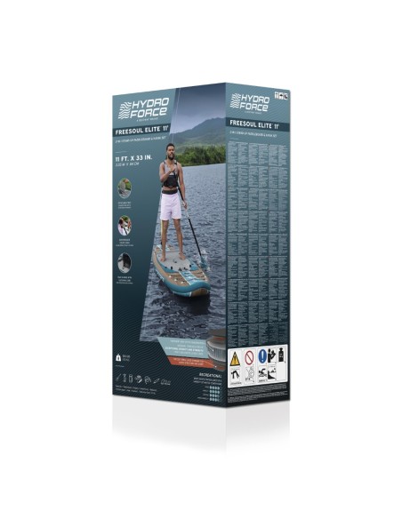 Hydro-Force FreeSoul Elite 2-i-1 SUP Paddleboard og Kajak 335cm