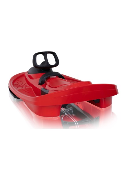Stratos bobslæde med rat, Racer Rød