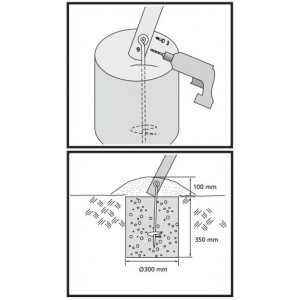Forankring af gyngestativ "Active" 
