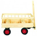 2-barns trækvogn - faste hjul