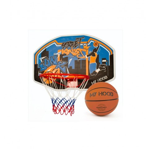 Basketkurv med bold og bagplade - My Hood