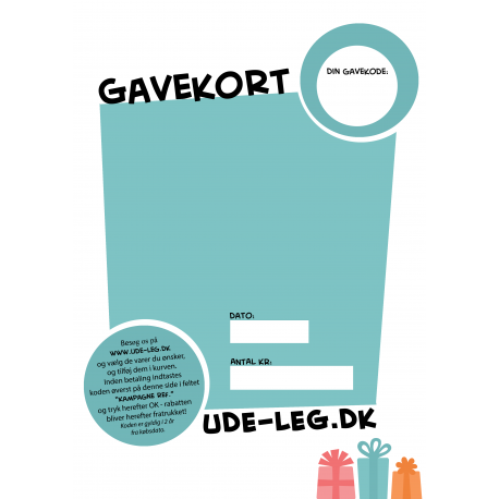Gavekort fødselsdag eller fest