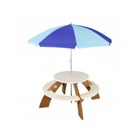 Orion rund bænk med parasol