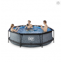 EXIT Stone pool ø300x76cm med filterpumpe EXIT Stone pool ø300x76cm med filterpumpe