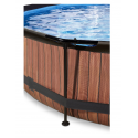 EXIT Wood pool ø300x76cm med filterpumpe