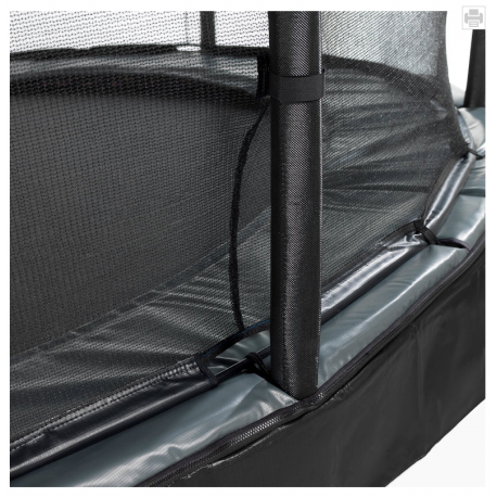EXIT Elegant Ground trampolin m/ Deluxe sikkerhedsnet
