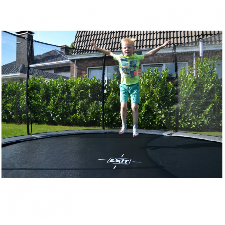 EXIT Elegant Ground trampolin m/ Deluxe sikkerhedsnet